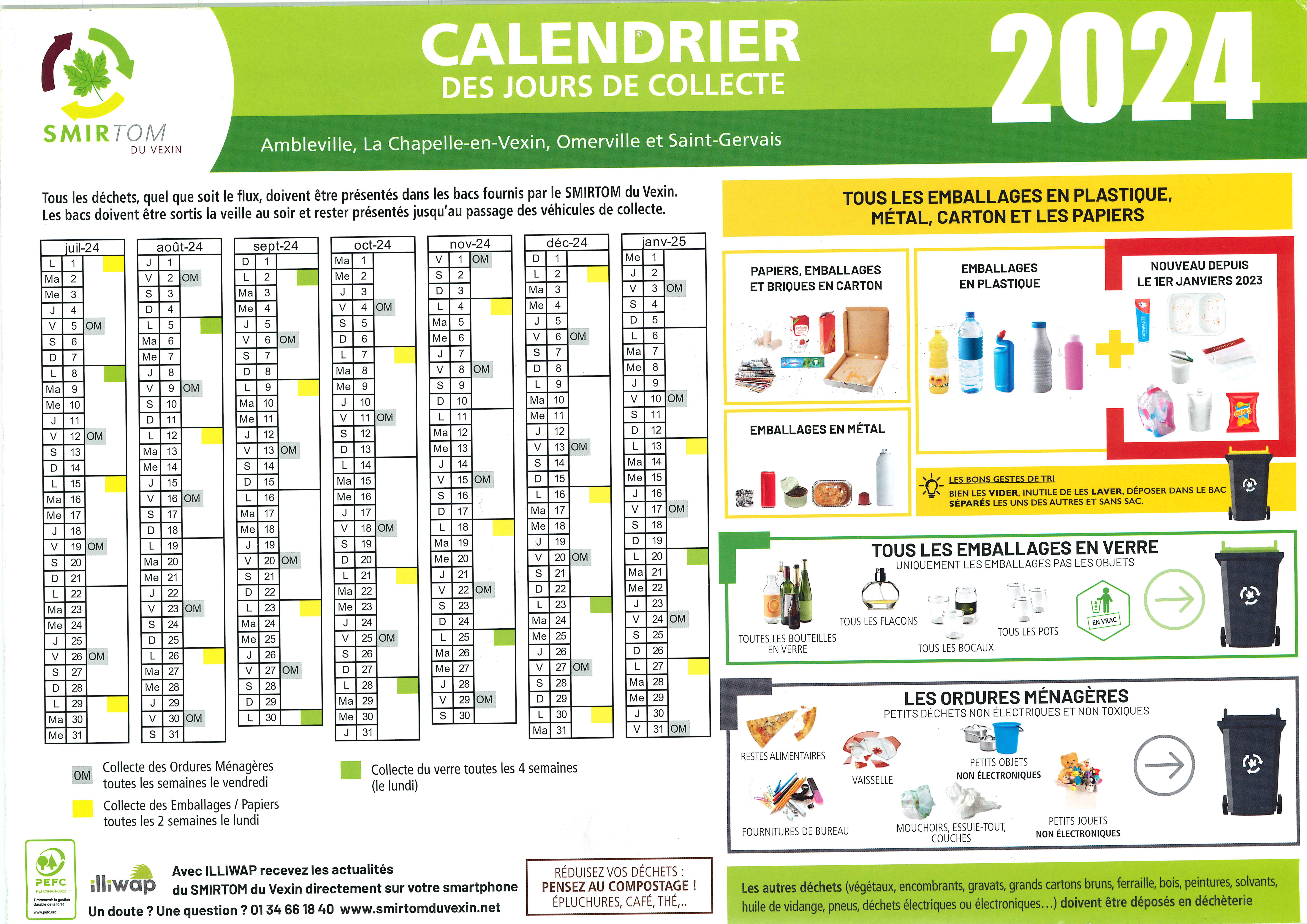 Calendrier Collecte 2023